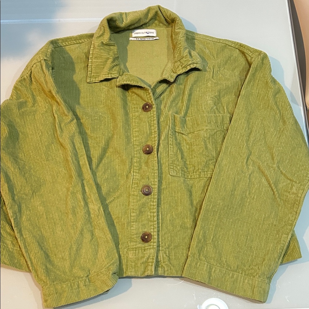 Urban Outfitters green cotton Corduroy Jean jacket or top